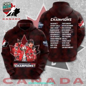 4 Nations Face-Off Champions 2025 Canada Hockey 3D T-Shirt