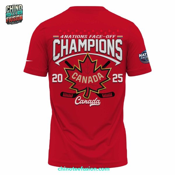 4 Nations Face-Off Champions Canada Hockey 2025 Special New Unisex T-Shirt