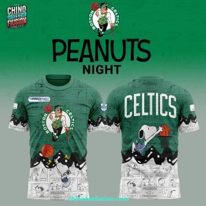 Boston Celtics 75th Anniversary Of Peanuts Night For Fans 3D T-Shirt