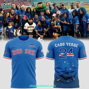 Boston Red Sox x Cabo Verdean 24 For Fans 2025 3D T-Shirt