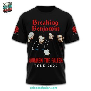 Breaking Benjamin Awaken The Fallen Tour 2025 3D T-Shirt