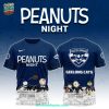 Collingwood Magpies x Snoopy 75th Anniversary of Peanuts For Fans 3D T-Shirt