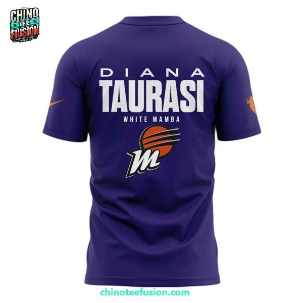 Goat Diana Taurasi x Phoenix Mercury White Mamba MVP 2025 3D T-Shirt