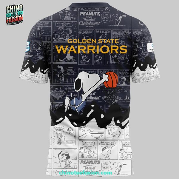 Golden State Warriors 75th Anniversary Of Peanuts Night For Fans 3D T-Shirt