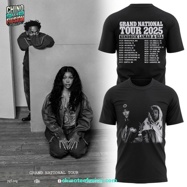 Grand National Tour 2025 Kendrick Lamar & SZA Unisex 3D T-Shirt