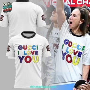 HC Lisa Boyer Gucci I Love You x South Carolina Gamecockss Champions 3D T-Shirt