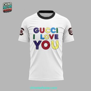 HC Lisa Boyer Gucci I Love You x South Carolina Gamecockss Champions 3D T-Shirt