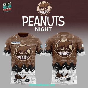 Hershey Bears 75th Anniversary Of Peanuts Night For Fans 3D T-Shirt