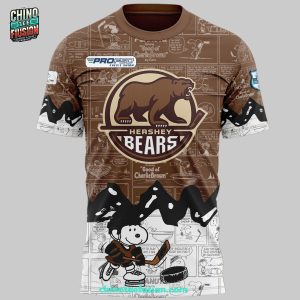 Hershey Bears 75th Anniversary Of Peanuts Night For Fans 3D T-Shirt