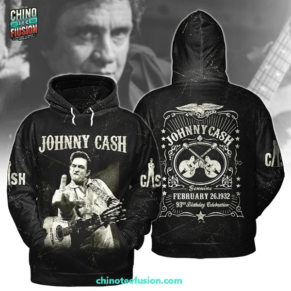 Johnny Cash February 26 1932 93rd Birthday Celebration 3D T-Shirt