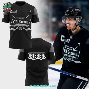 Los Angeles Kings x LA Strong Bieber 2025 For Fans 3D T-Shirt