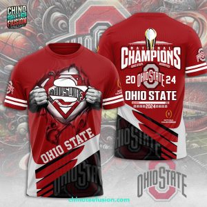 Ohio State Buckeyes National Champions 2024 Special New 3D T-Shirt