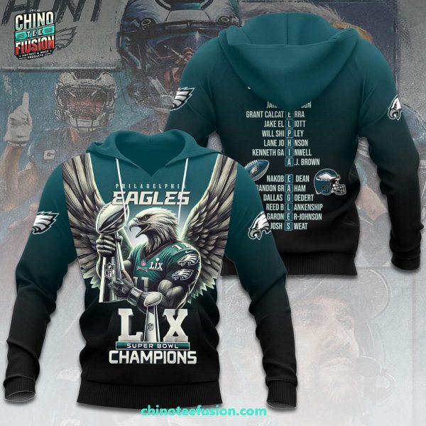 Philadelphia Eagles Super Bowl LIX Champions 2025 Special New 3D T-Shirt