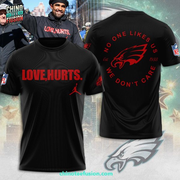 Philadelphia Eagles x Love Jalen Hurts For Fans 2025 3D T-Shirt