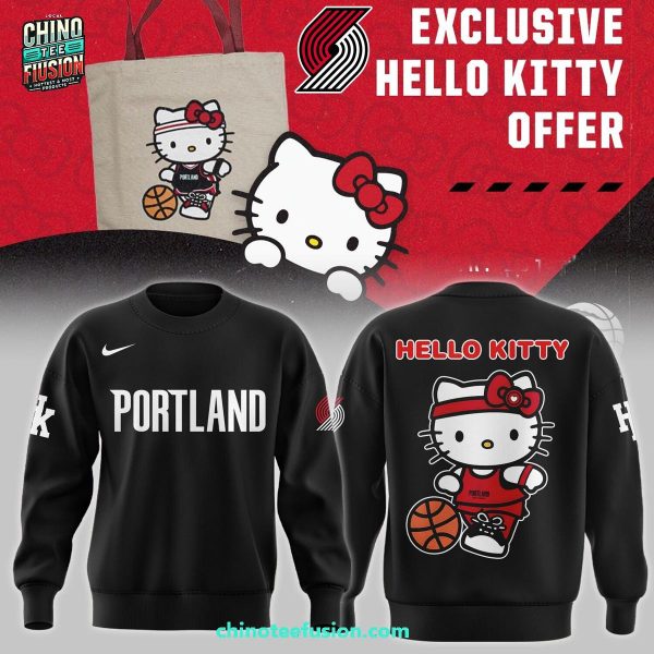 Portland Trail Blazers x Exclusive Hello Kitty Offer 3D T-Shirt