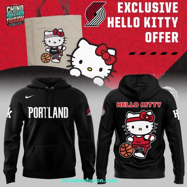 Portland Trail Blazers x Exclusive Hello Kitty Offer 3D T-Shirt