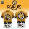 Providence Bruins 75th Anniversary Of Peanuts Night For Fans 3D T-Shirt