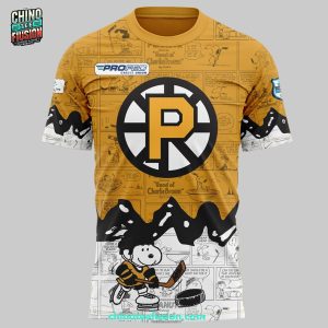 Providence Bruins 75th Anniversary Of Peanuts Night For Fans 3D T-Shirt