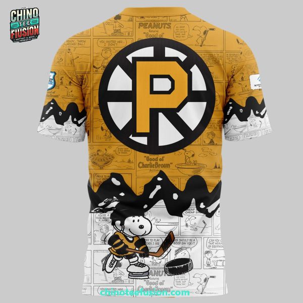 Providence Bruins 75th Anniversary Of Peanuts Night For Fans 3D T-Shirt