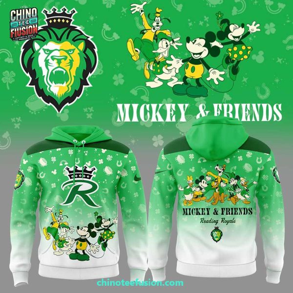 Reading Royals x Mickey & Friends Night Green For Fans 3D T-Shirt