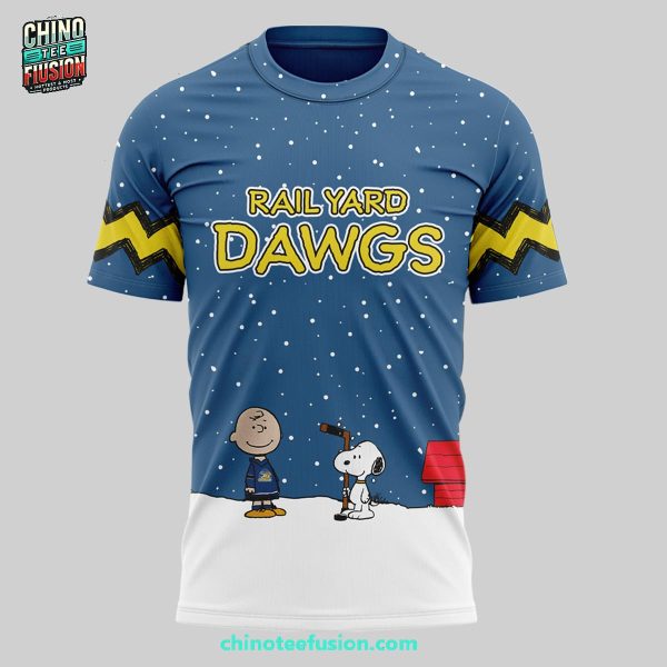 Roanoke Dawgs x Snoppy Peanuts Night For Fans 3D T-Shirt