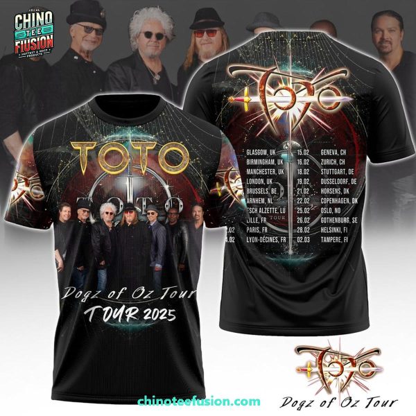 Toto Dogz Of Oz Tour 2025 For Fans Special New 3D T-Shirt