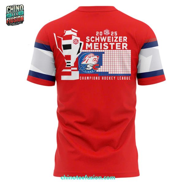 ZSC Lions CHL European Club Champions Hockey League 2025 3D T-Shirt