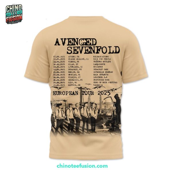 AVenged Sevenfold European Tour 2025 3D T-Shirt