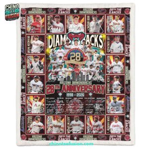 Arizona Diamondbacks 28th Anniversary 1998-2026 Fleece Blanket