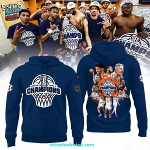 Auburn Tigers Men’s Basketball SEC 2025 Regular Season Champions 3D T-Shirt