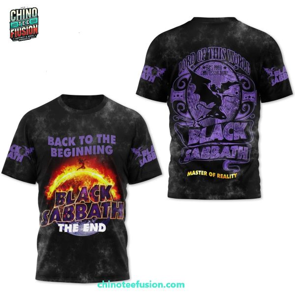 Back To The Beginning Black Sabbath The End Lord Of This World 3D T-Shirt