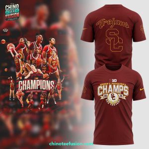 Big Women’s Basketball Champions Regular Season 2025 USC Trojans 3D T-Shirt