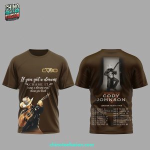 Cody Johnson Leather Deluxe Tour 2025 For Fans 3D T-Shirt