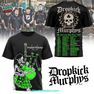 Dropkick Murphys St. Patricks Day Tour 2025 3D T-Shirt