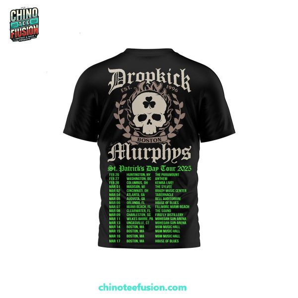 Dropkick Murphys St. Patricks Day Tour 2025 3D T-Shirt