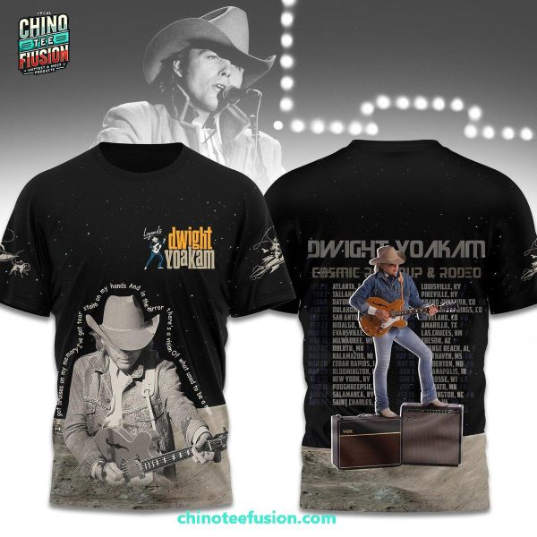 Dwight Yoakam Cosmic Roundup And Rodeo 3D T-Shirt