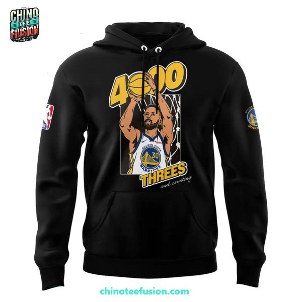 Golden State Warriors 4.000 Threes And Counting Record Tour Continues Stephen Curry 3D T-Shirt