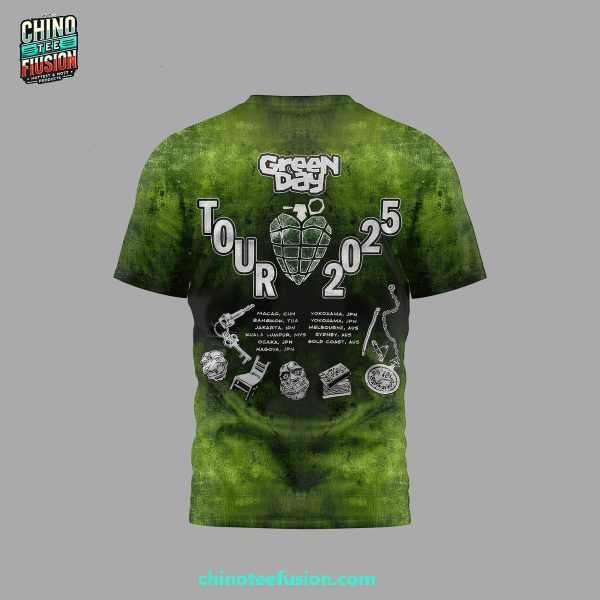 Green Day Tour 2025 Gift For Fans 3D T-Shirt