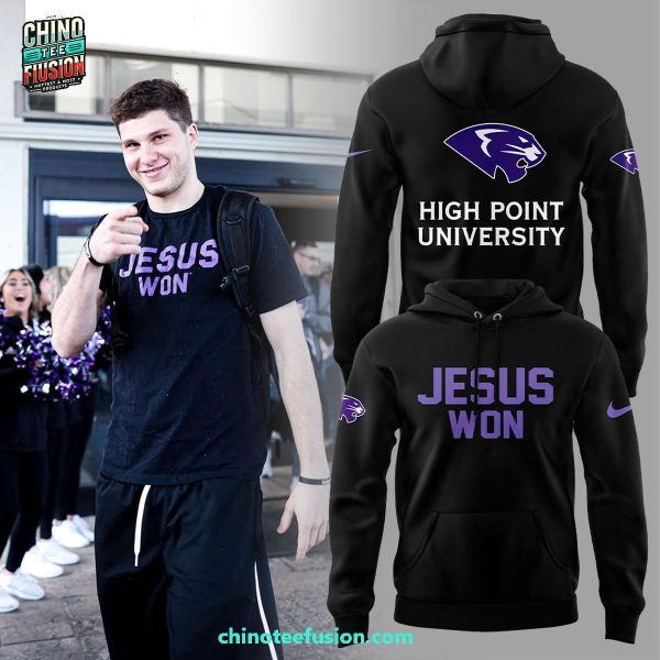 High Point University Men’s Basketball x Jesus Won 2025 3D T-Shirt