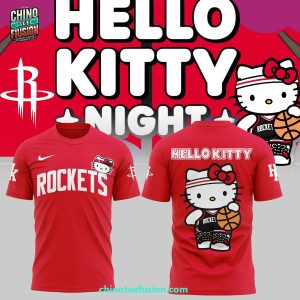 Houston Rockets x Hello Kitty Night For Fans 2025 3D T-Shirt