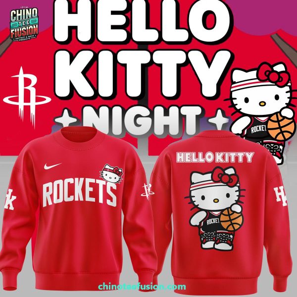 Houston Rockets x Hello Kitty Night For Fans 2025 3D T-Shirt