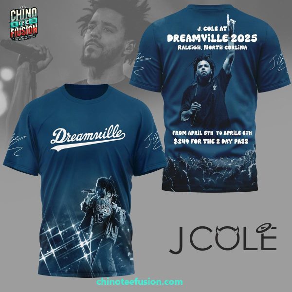 J. Cole At Dreamville 6th 2025 For Fans 3D T-Shirt