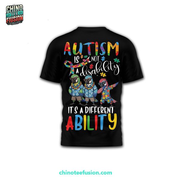 Jimmy Buffett Margaritaville Autism Is Not A Disability It’s A Different Ability 3D T-Shirt