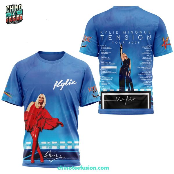 Kylie Minogue Tension Tour 2025 Special New 3D T-Shirt