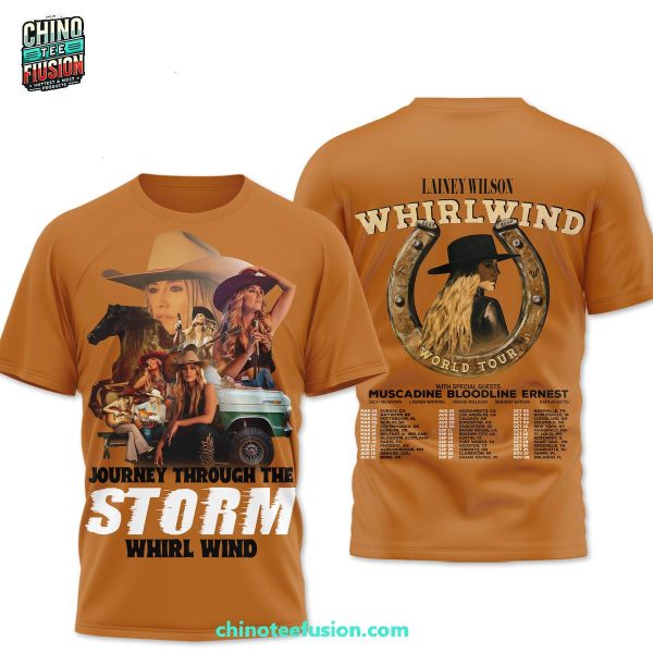 Lainey Wilson Journey Though The Storm Whirl Wind 3D T-Shirt