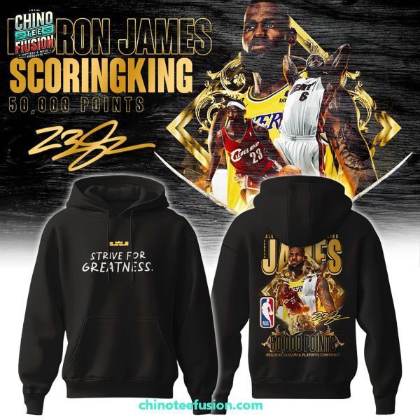 Lebron James All Hail The King 50,000 Points Regula Season & Playoffs Combined 3D T-Shirt