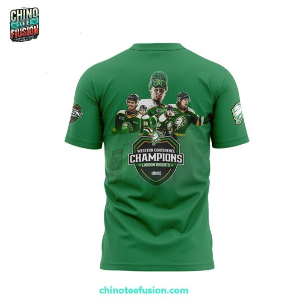 London Knights OHL Western Conference Champions 2025 3D T-Shirt