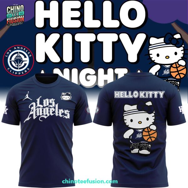 Los Angeles Clippers x Hello Kitty Night For Fans 2025 3D T-Shirt