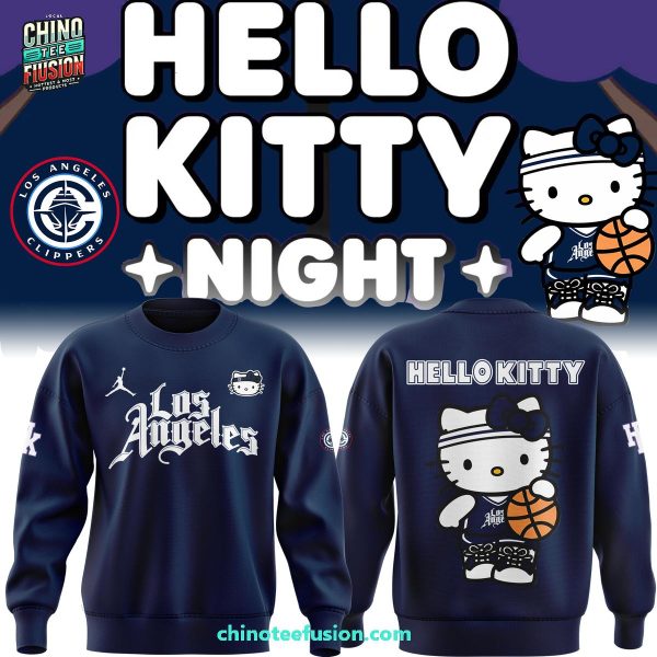 Los Angeles Clippers x Hello Kitty Night For Fans 2025 3D T-Shirt