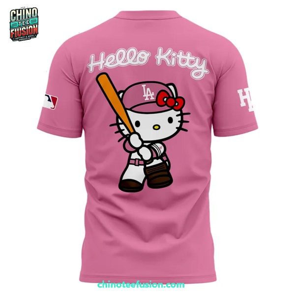 Los Angeles Dodgers x Hello Kitty Night 2025 3D T-Shirt